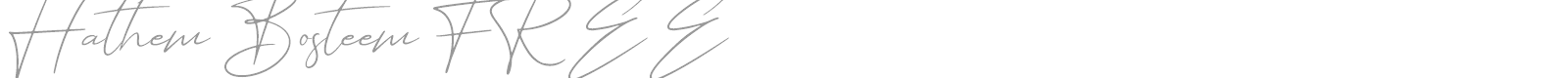 Hathem Bosteem font preview